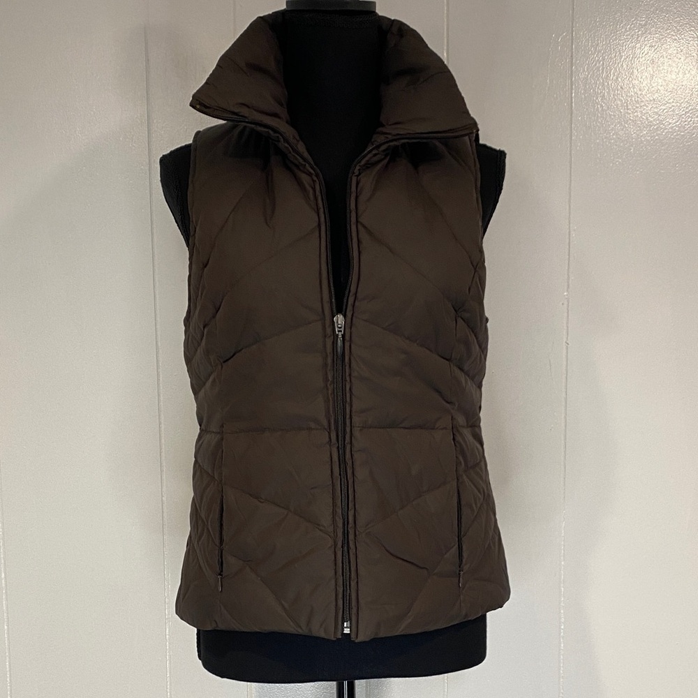 Mocha Brown Vest Quilted Streetwear Gorpcore Kenneth Cole Reaction Size Small